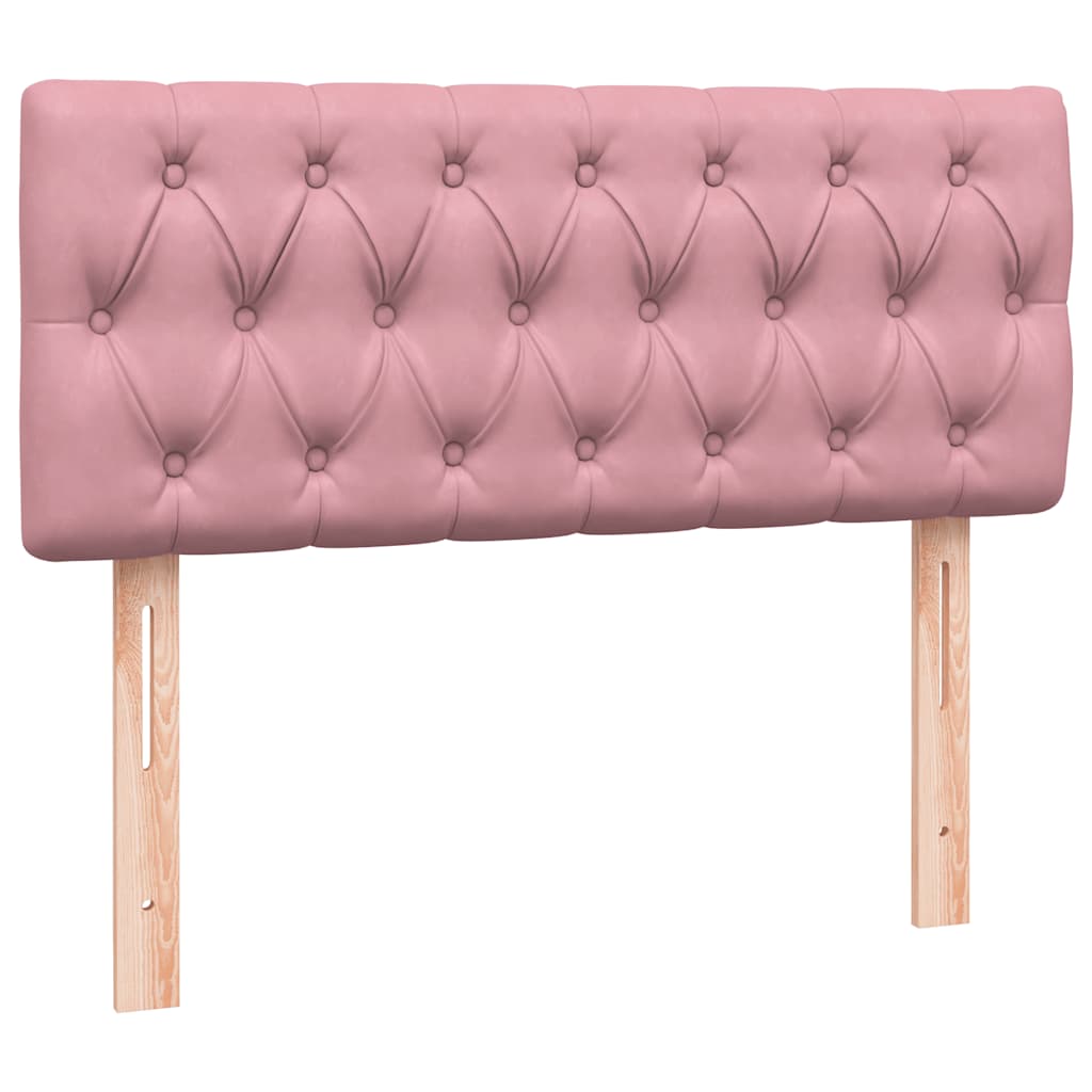 Boxspring met matras en LED fluweel roze 120x220 cm is nu te koop bij PeponiXL, paradijselijk wonen!