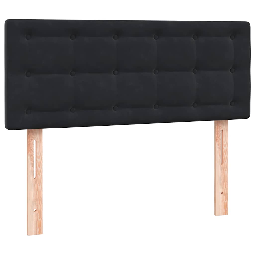 Boxspring met matras en LED fluweel zwart 120x210 cm