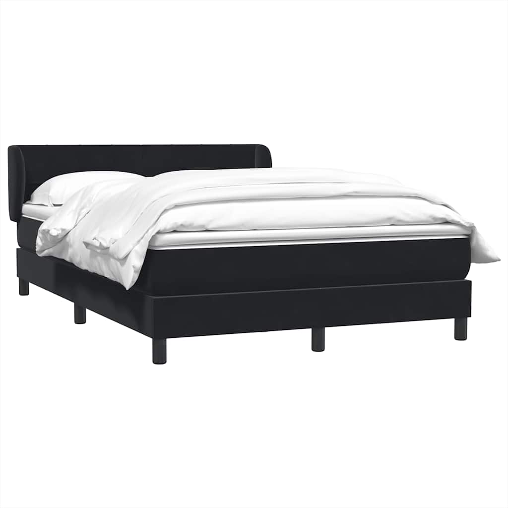 Boxspring met matras en LED fluweel donkergroen 140x210 cm