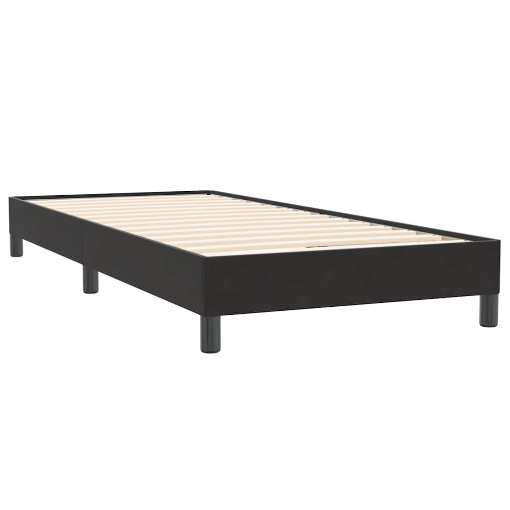 Boxspring met matras en LED fluweel zwart 80x220 cm is nu te koop bij PeponiXL, paradijselijk wonen!