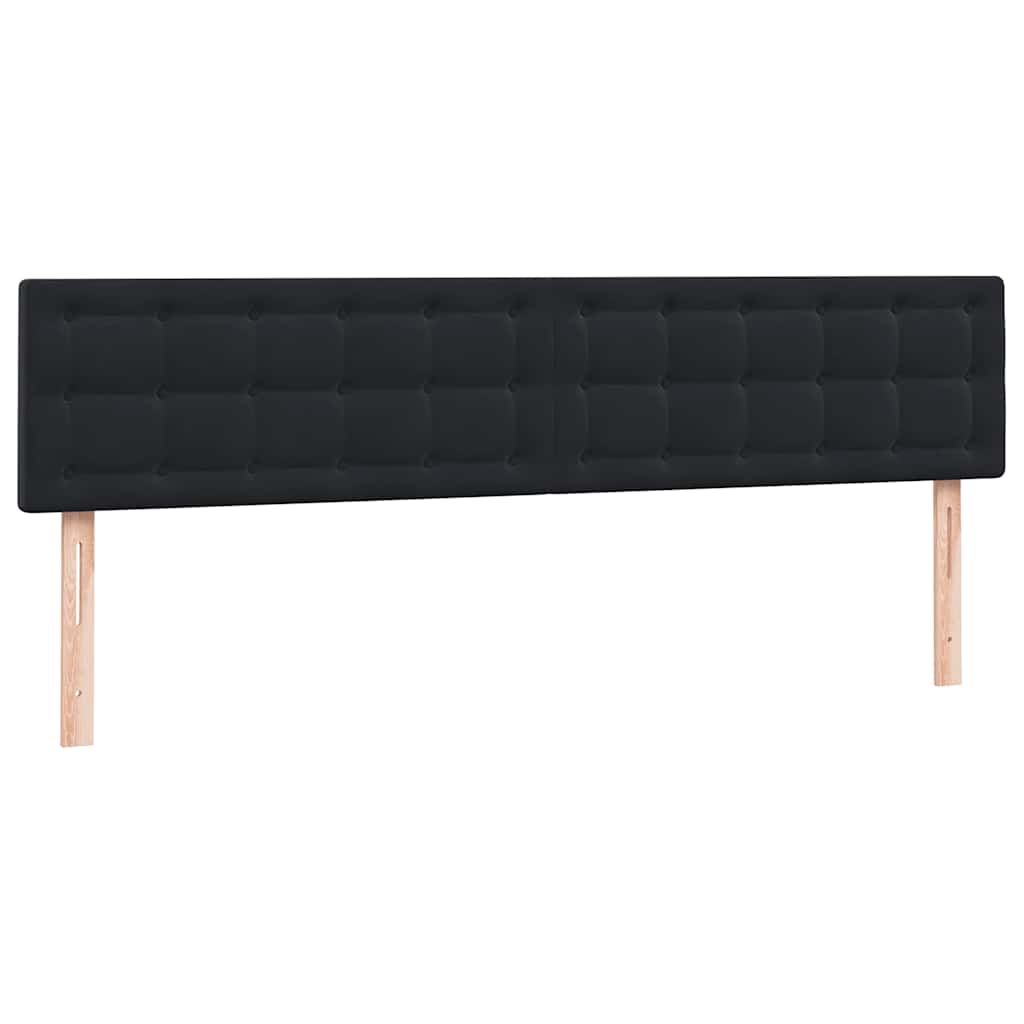 Boxspring met matras en LED fluweel zwart 180x220 cm