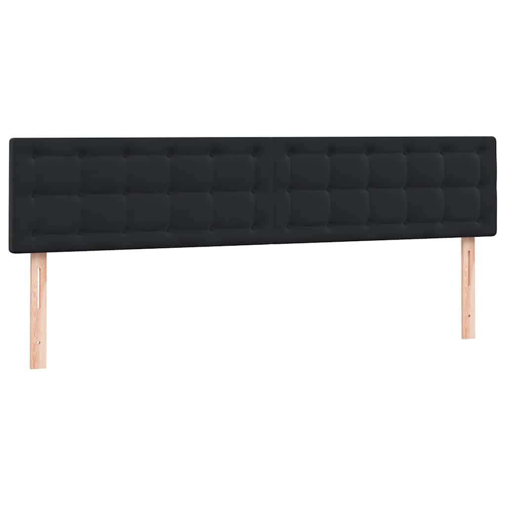 Boxspring met matras en LED fluweel zwart 200x220 cm
