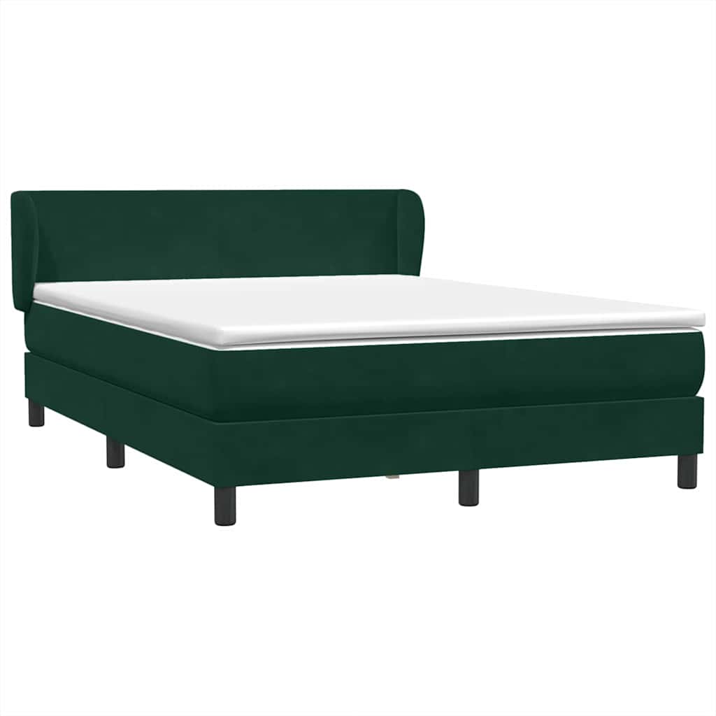 Boxspring met matras fluweel donkergroen 160x220 cm is nu te koop bij PeponiXL, paradijselijk wonen!