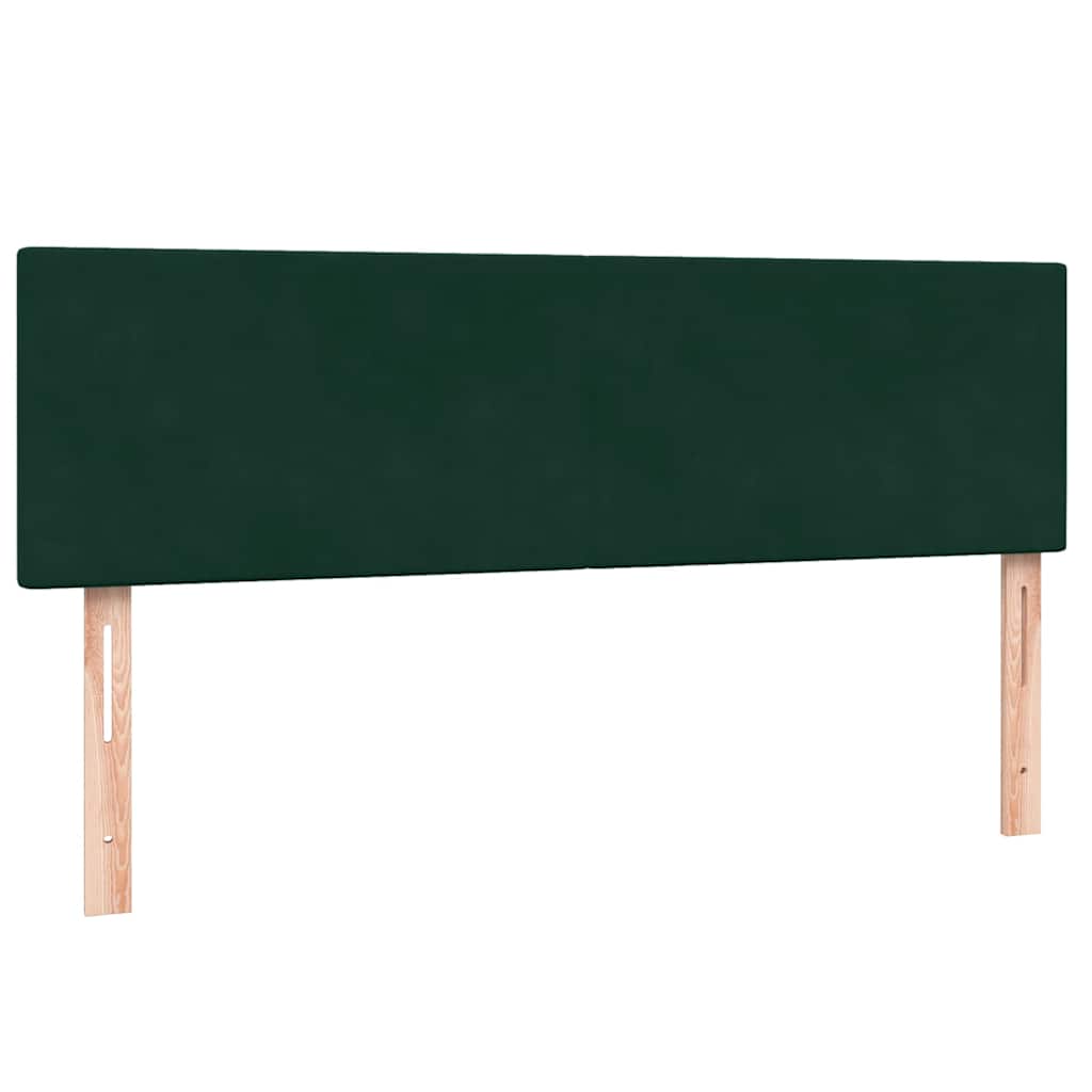 Boxspring met matras fluweel donkergroen 160x220 cm is nu te koop bij PeponiXL, paradijselijk wonen!