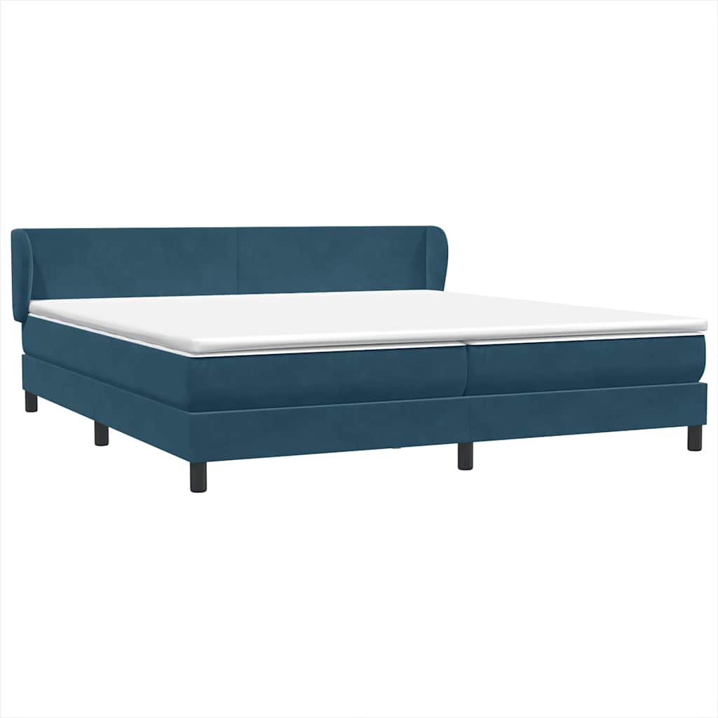 Boxspringbed met matrassen 180x220 cm fluweel donkerblauw is nu te koop bij PeponiXL, paradijselijk wonen!
