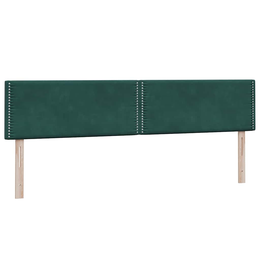 Boxspringbed met matrassen 200x220 cm fluweel donkergroen