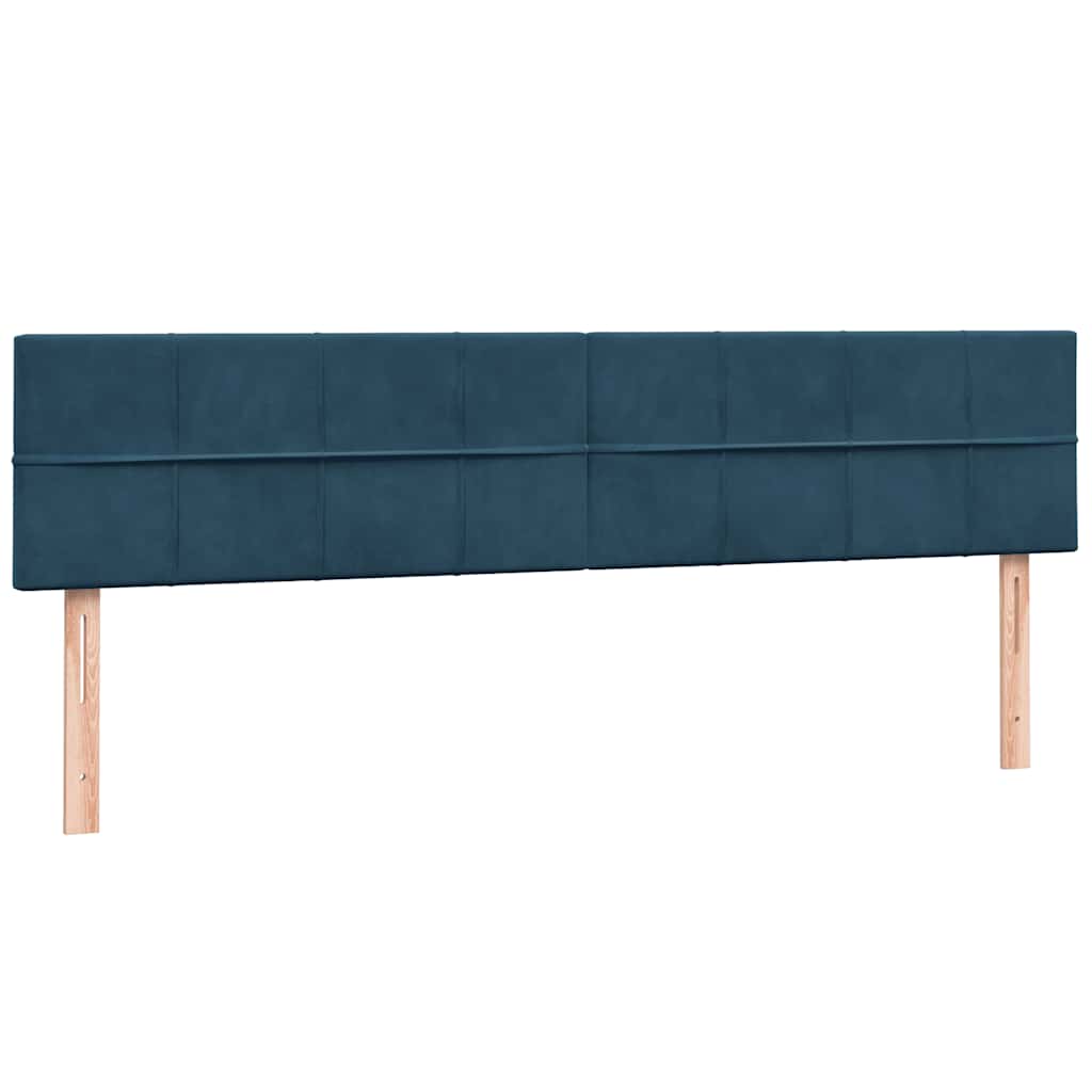 Boxspringbed met matrassen 180x220 cm fluweel donkerblauw is nu te koop bij PeponiXL, paradijselijk wonen!