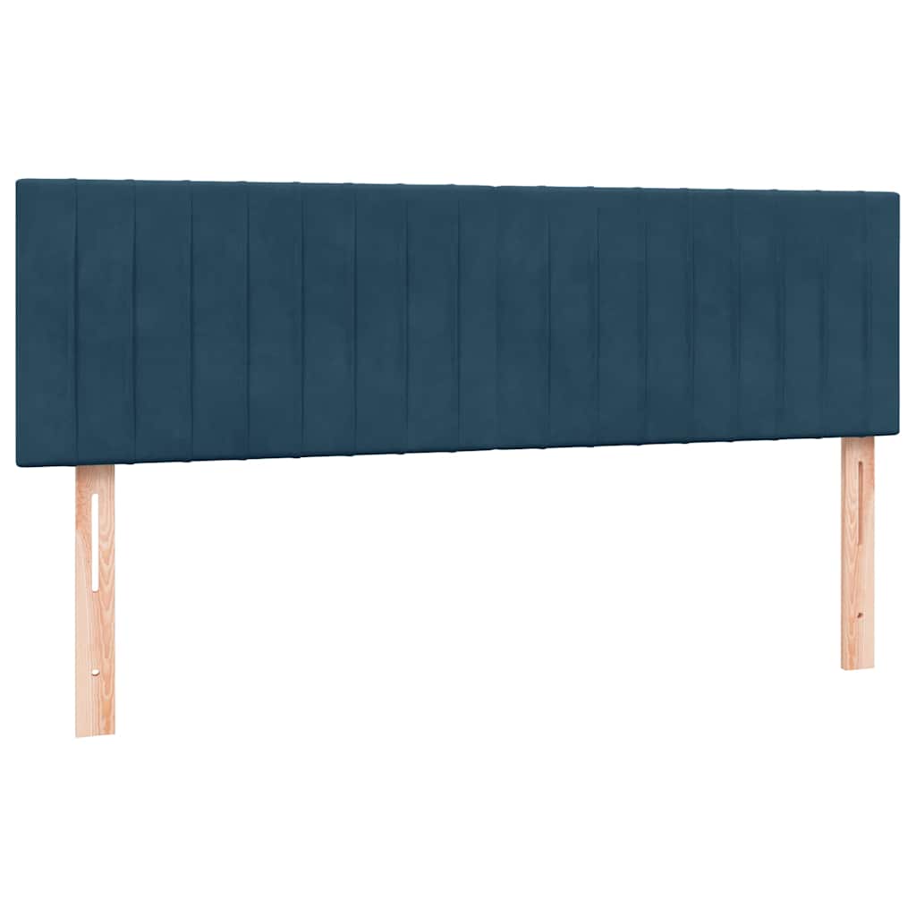 Boxspring met matras fluweel donkerblauw 160x210 cm is nu te koop bij PeponiXL, paradijselijk wonen!