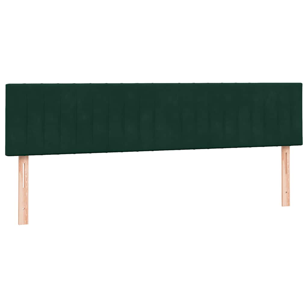 Boxspringbed met matrassen 200x220 cm fluweel donkergroen