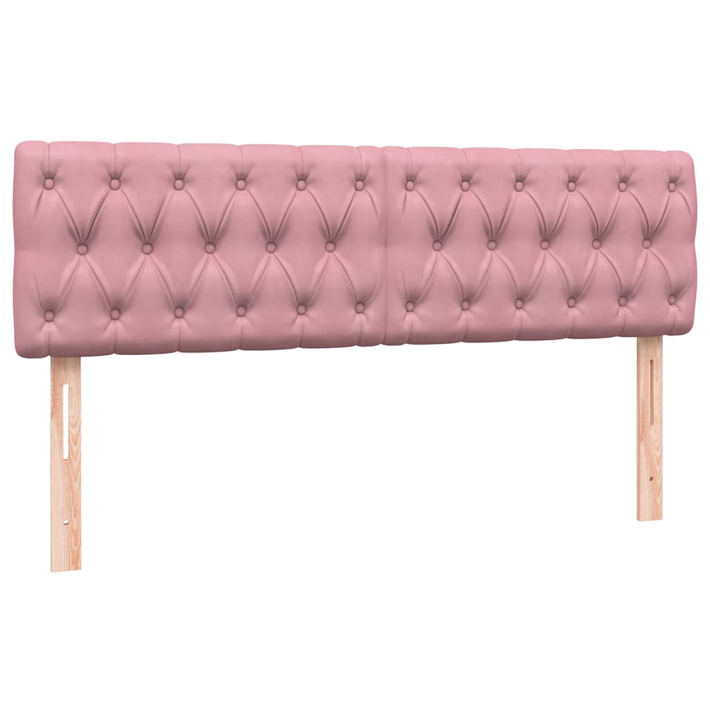 Boxspring met matras fluweel roze 140x210 cm is nu te koop bij PeponiXL, paradijselijk wonen!