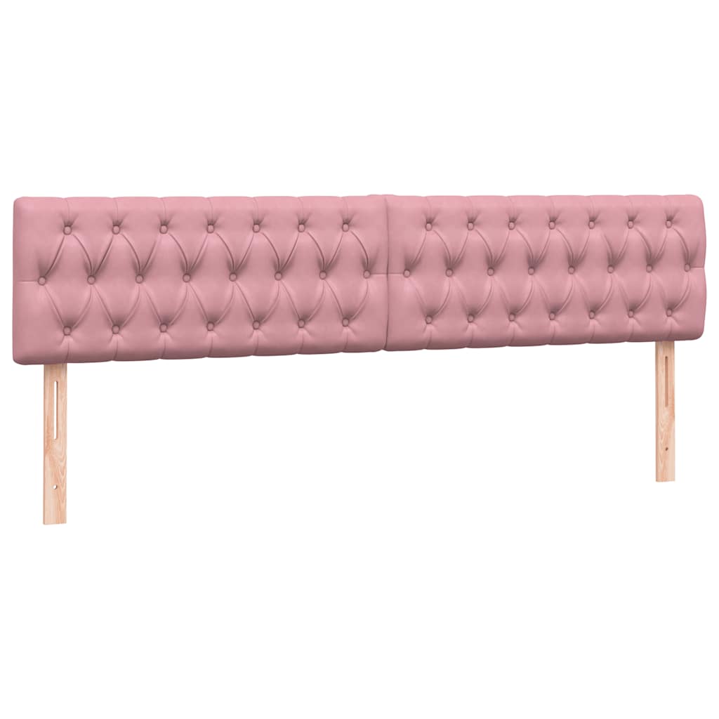 Boxspring met matrassen fluweel roze 180x210 cm is nu te koop bij PeponiXL, paradijselijk wonen!