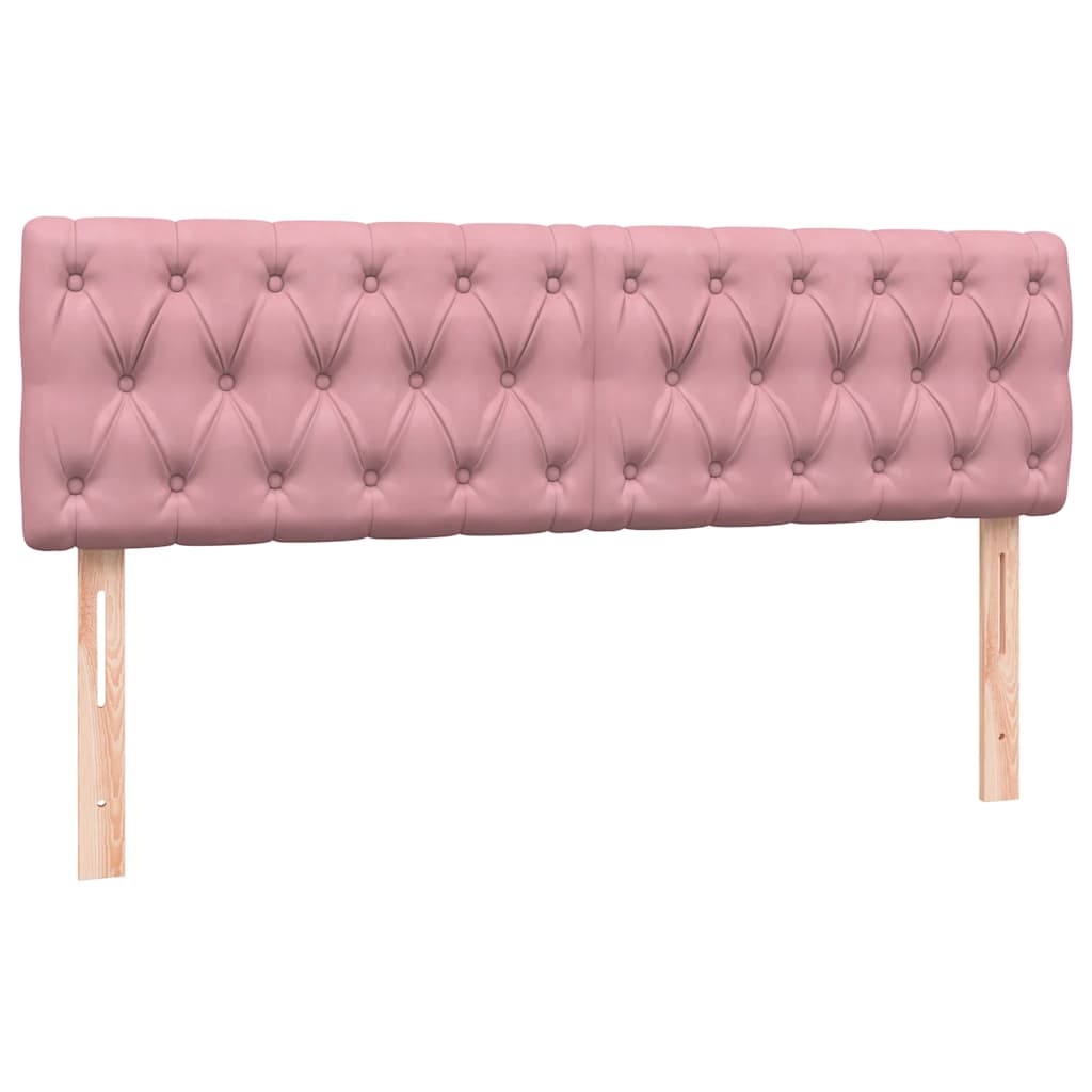 Boxspring met matras fluweel roze 140x220 cm is nu te koop bij PeponiXL, paradijselijk wonen!