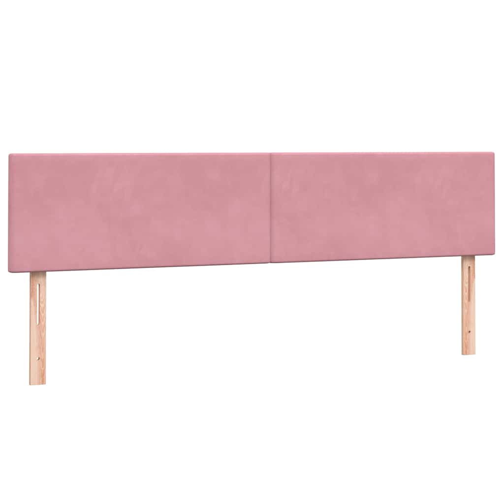 Boxspring met matras fluweel roze 180x210 cm is nu te koop bij PeponiXL, paradijselijk wonen!