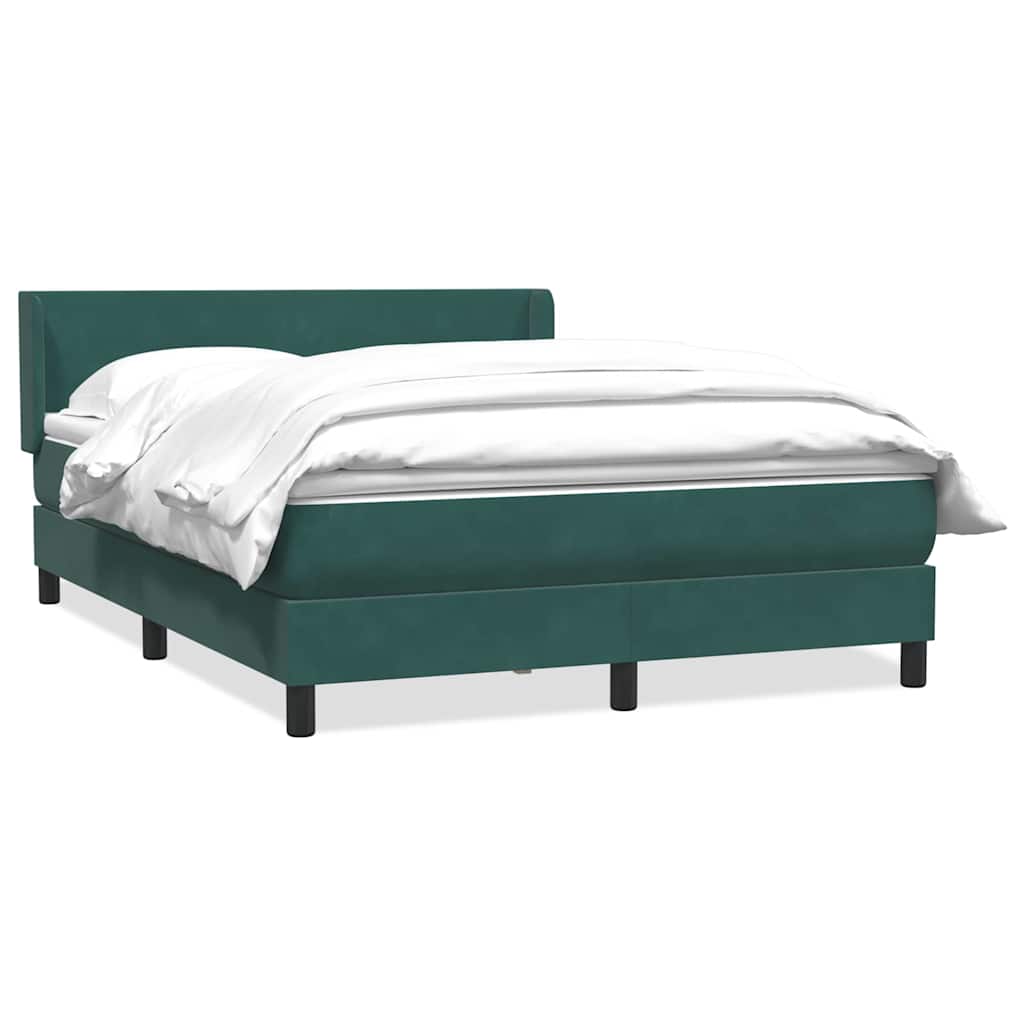 Boxspring met matras fluweel donkergroen 160x220 cm is nu te koop bij PeponiXL, paradijselijk wonen!