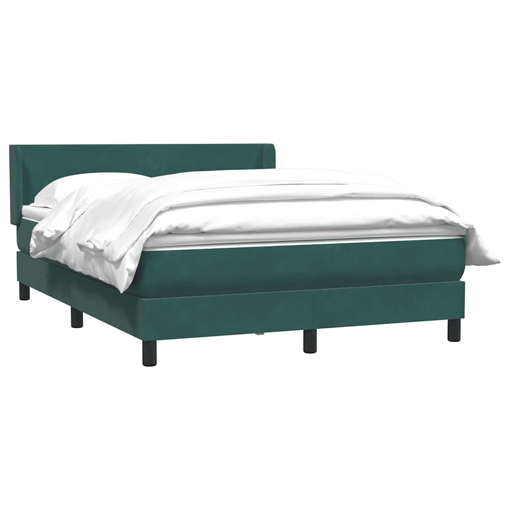 Boxspring met matras fluweel donkergroen 160x220 cm is nu te koop bij PeponiXL, paradijselijk wonen!