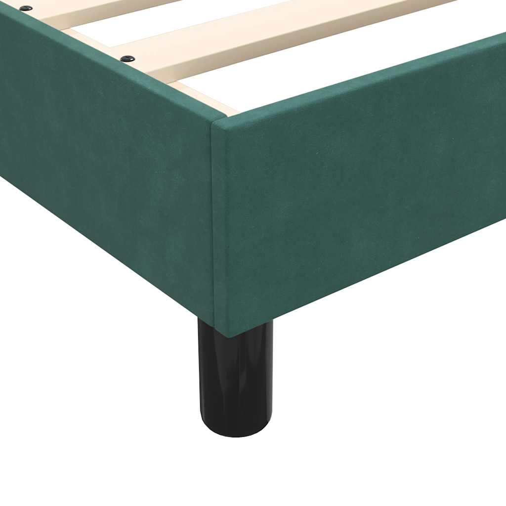 Boxspring met matras fluweel donkergroen 160x220 cm is nu te koop bij PeponiXL, paradijselijk wonen!