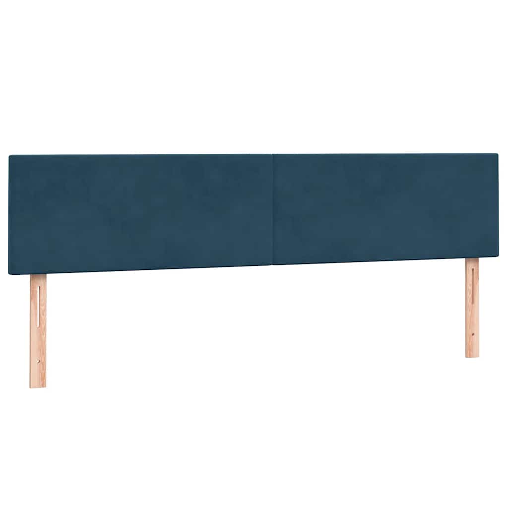 Boxspring met matras fluweel donkerblauw 180x220 cm is nu te koop bij PeponiXL, paradijselijk wonen!