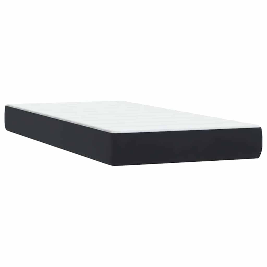 Boxspring met matras fluweel zwart 90x210 cm is nu te koop bij PeponiXL, paradijselijk wonen!