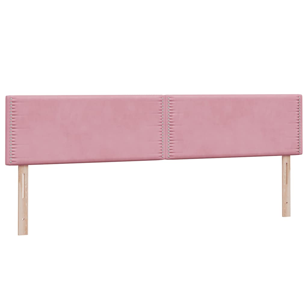 Boxspring met matras fluweel roze 180x210 cm is nu te koop bij PeponiXL, paradijselijk wonen!