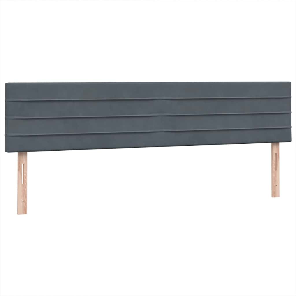 Boxspring met matras fluweel donkergrijs 180x210 cm is nu te koop bij PeponiXL, paradijselijk wonen!