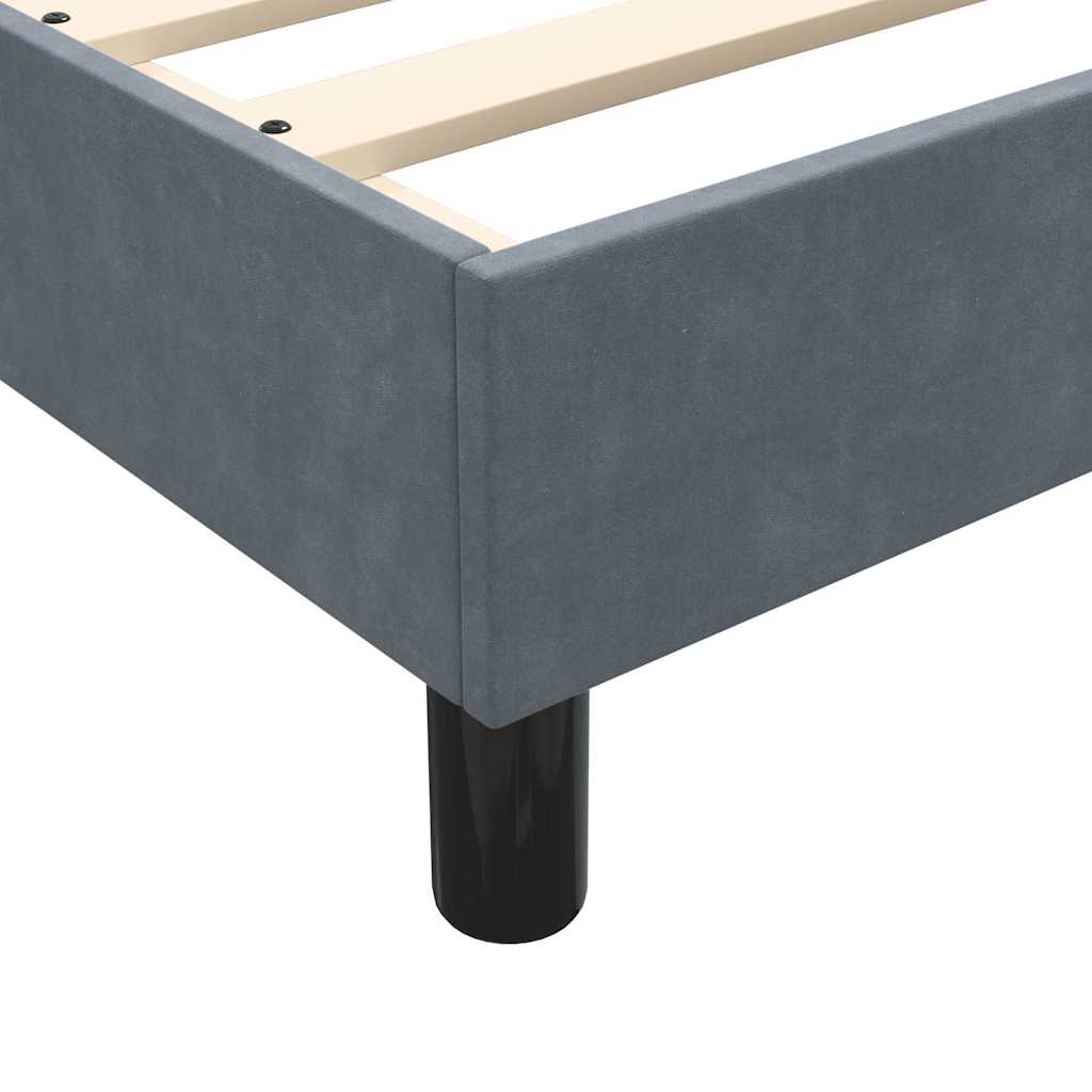 Boxspring met matras fluweel donkergrijs 180x220 cm is nu te koop bij PeponiXL, paradijselijk wonen!