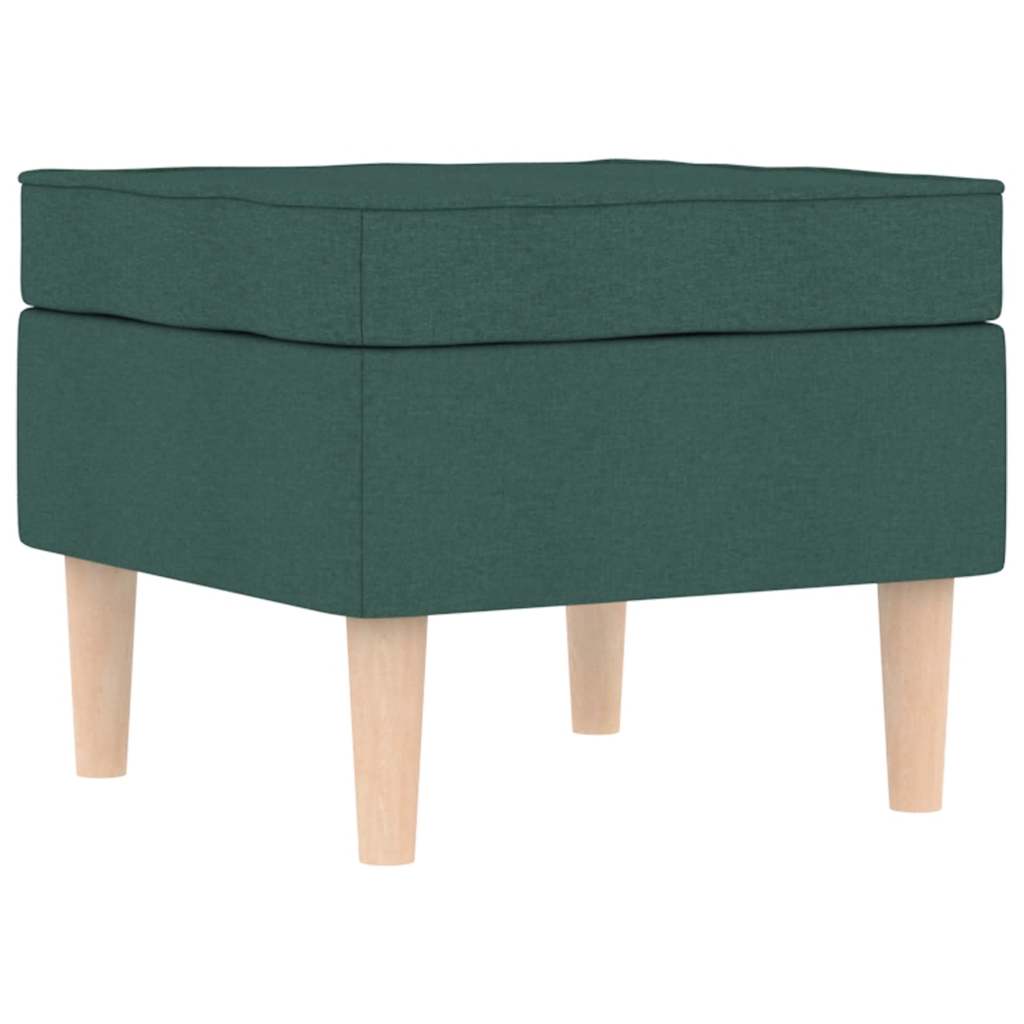 Fauteuil met voetenbankje stof donkergroen is nu te koop bij PeponiXL, paradijselijk wonen!