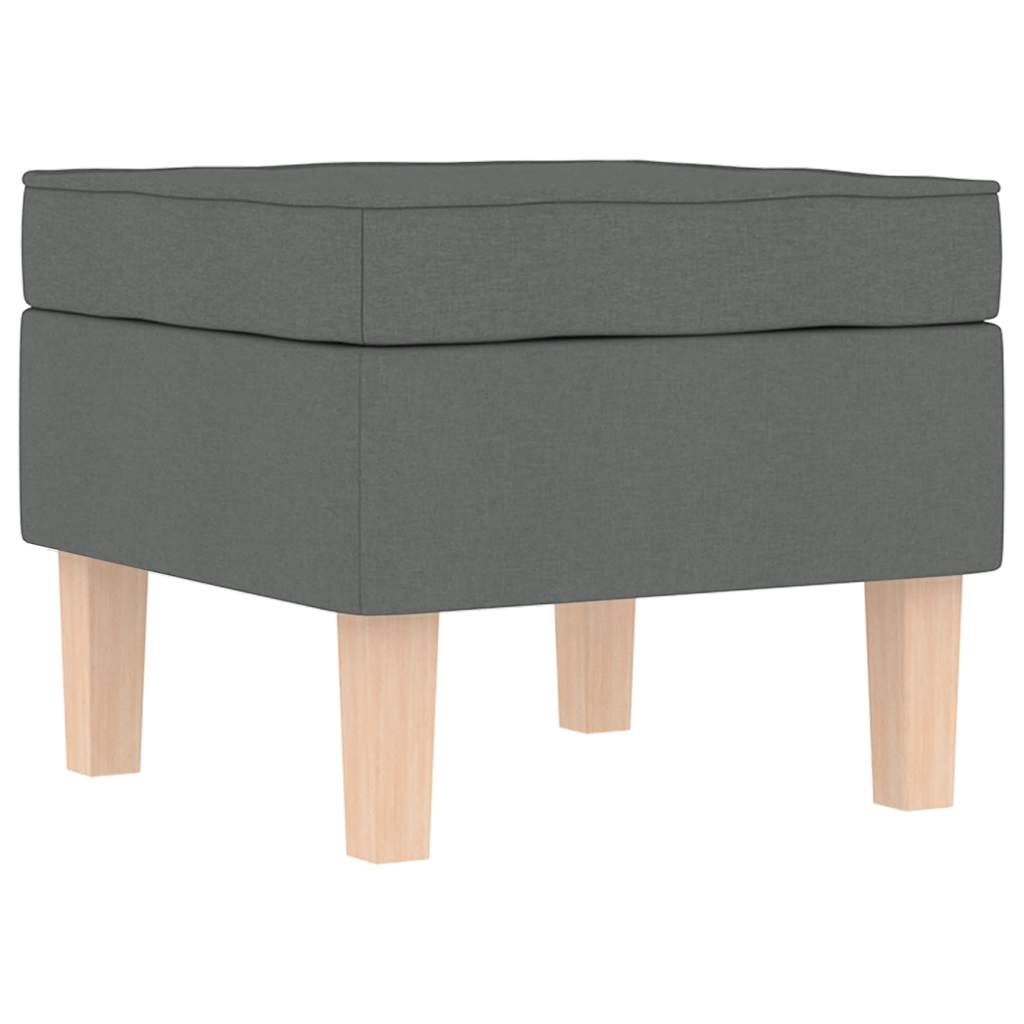 Schommelstoel met voetenbank stof donkergrijs is nu te koop bij PeponiXL, paradijselijk wonen!