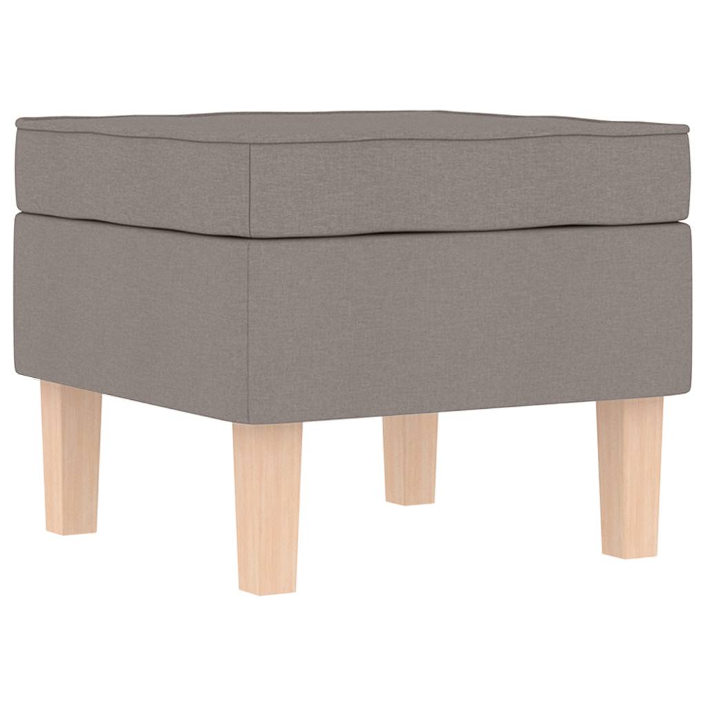 Schommelstoel met voetenbank stof taupe is nu te koop bij PeponiXL, paradijselijk wonen!