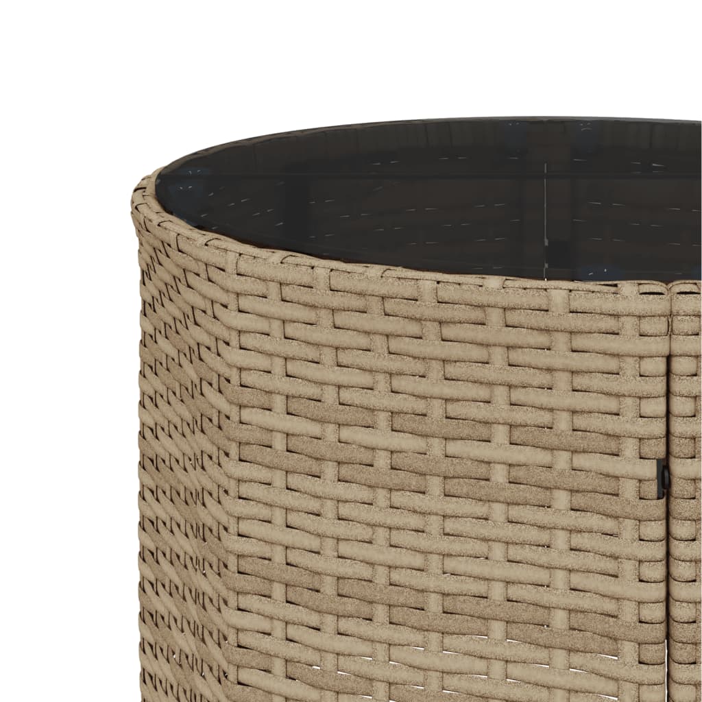 Tuinbank met tafel en kussens rond poly rattan beige is nu te koop bij PeponiXL, paradijselijk wonen!