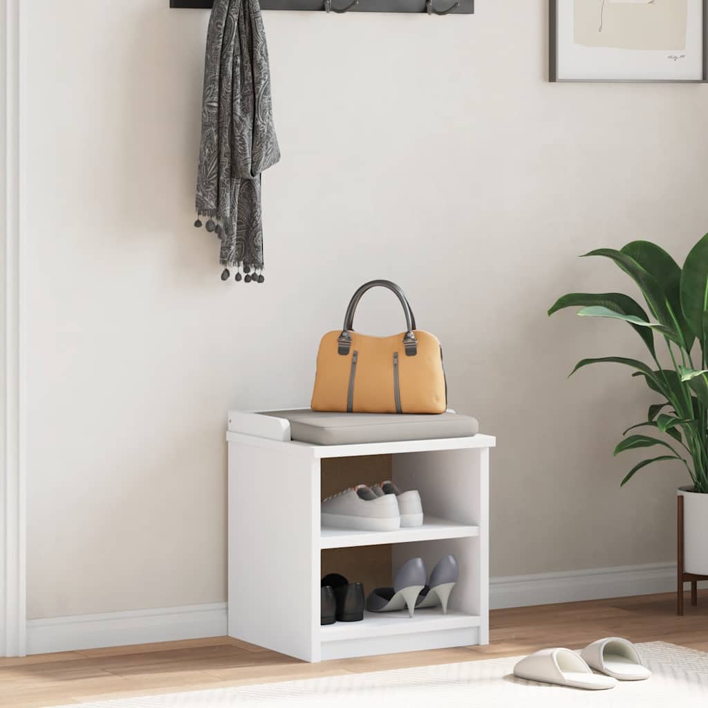 Gangbankje SANDNES wit 45x40x50 cm massief grenenhout is nu te koop bij PeponiXL, paradijselijk wonen!