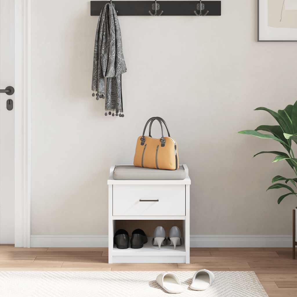 Gangbankje SANDNES wit 45x40x50 cm massief grenenhout is nu te koop bij PeponiXL, paradijselijk wonen!