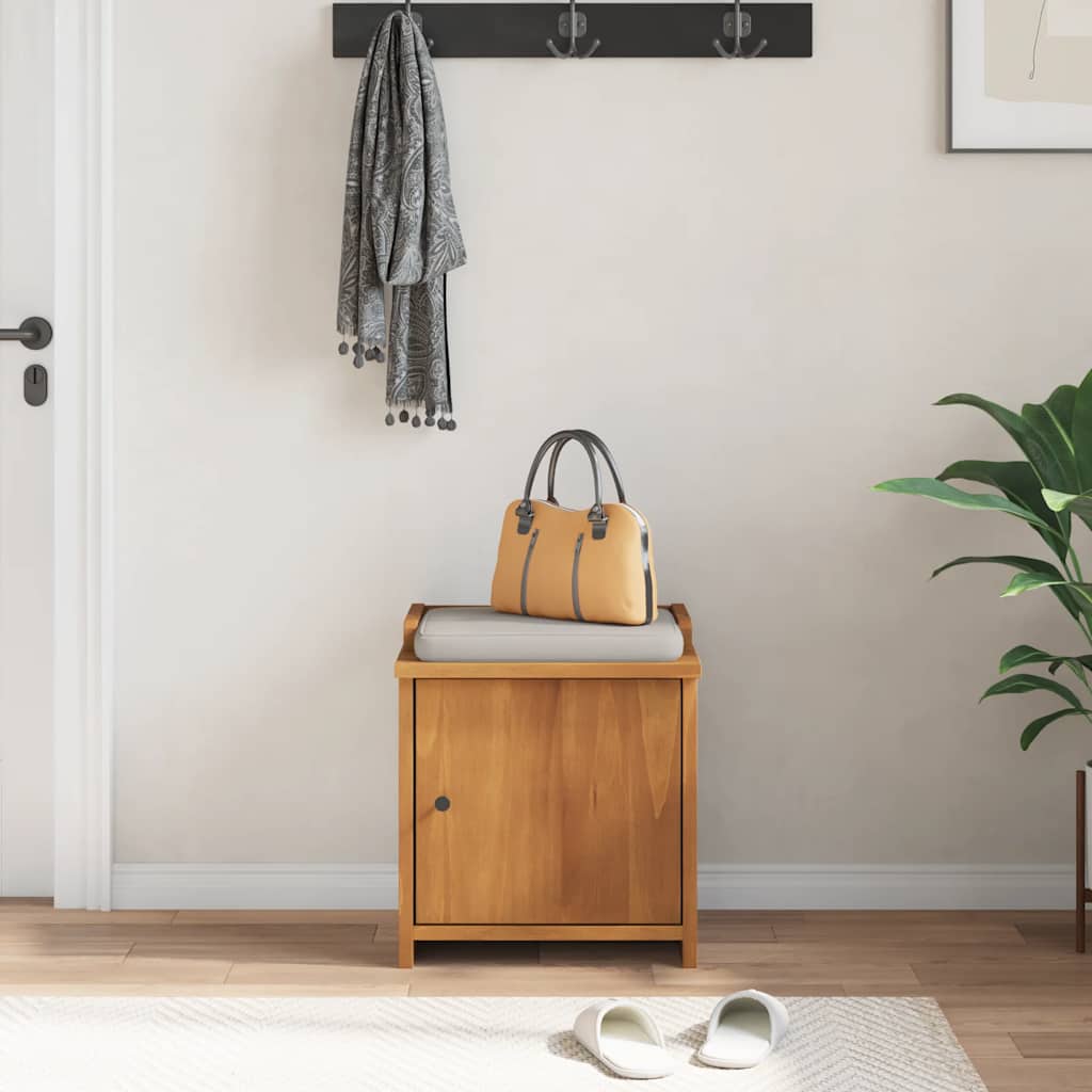 Gangbankje SANDNES 45x40x50 cm massief grenenhout is nu te koop bij PeponiXL, paradijselijk wonen!