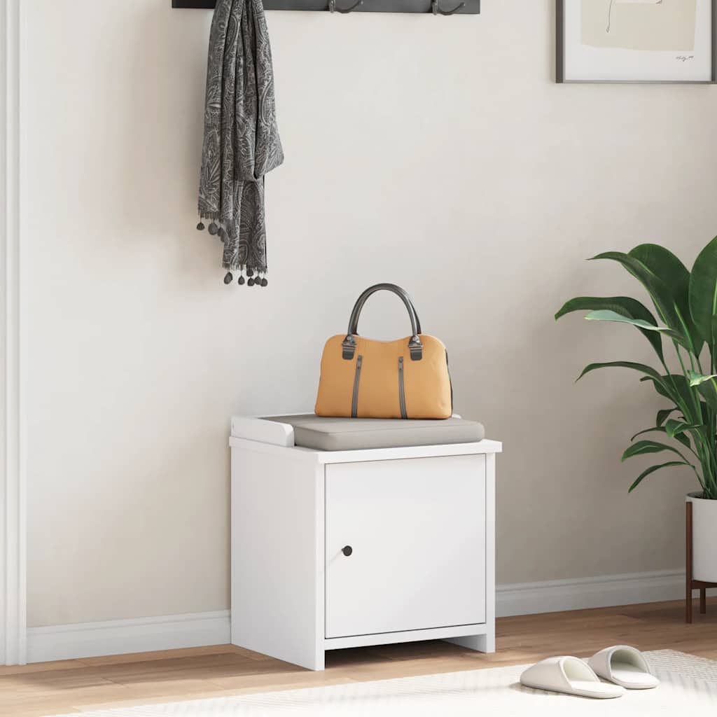 Gangbankje SANDNES wit 45x40x50 cm massief grenenhout is nu te koop bij PeponiXL, paradijselijk wonen!
