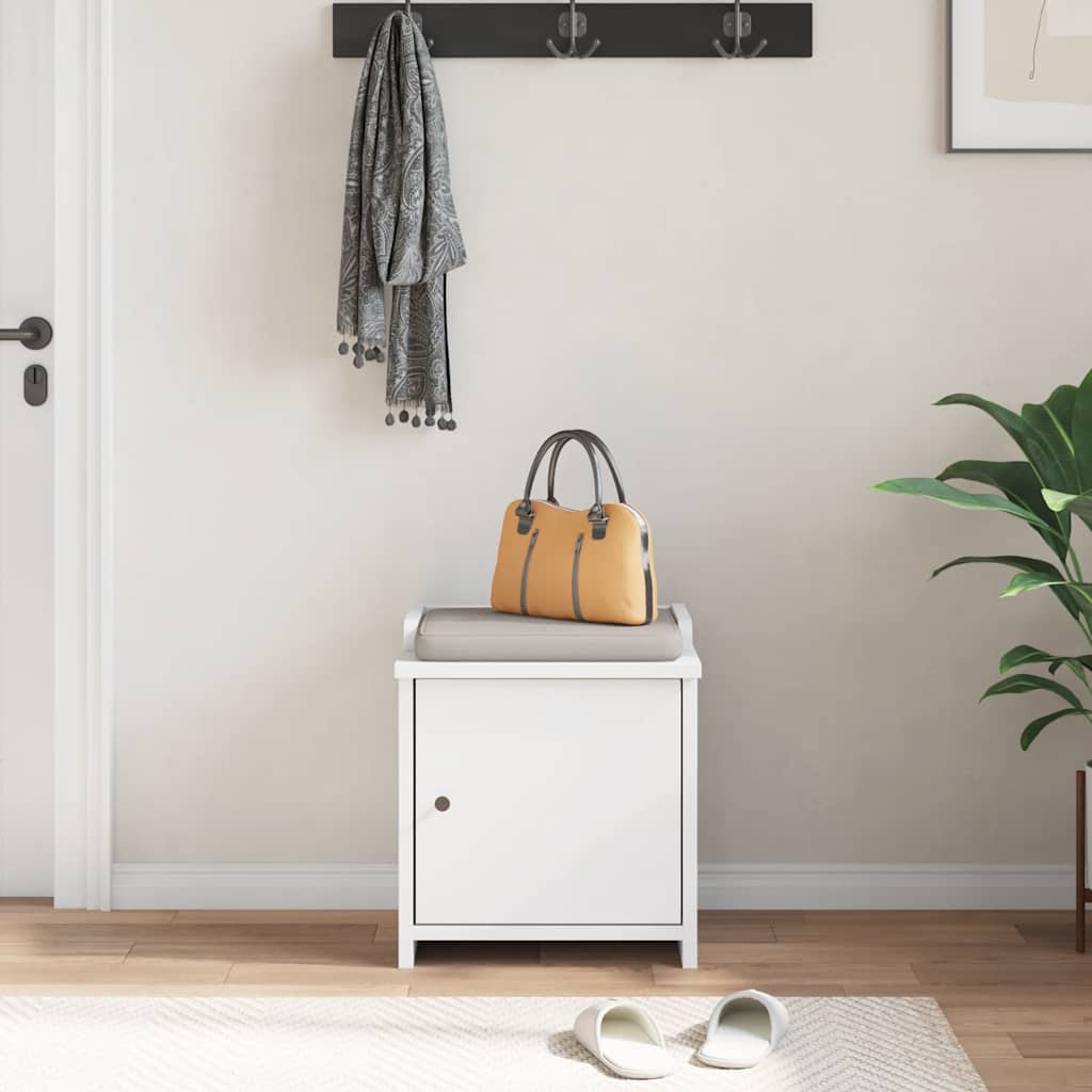 Gangbankje SANDNES wit 45x40x50 cm massief grenenhout is nu te koop bij PeponiXL, paradijselijk wonen!