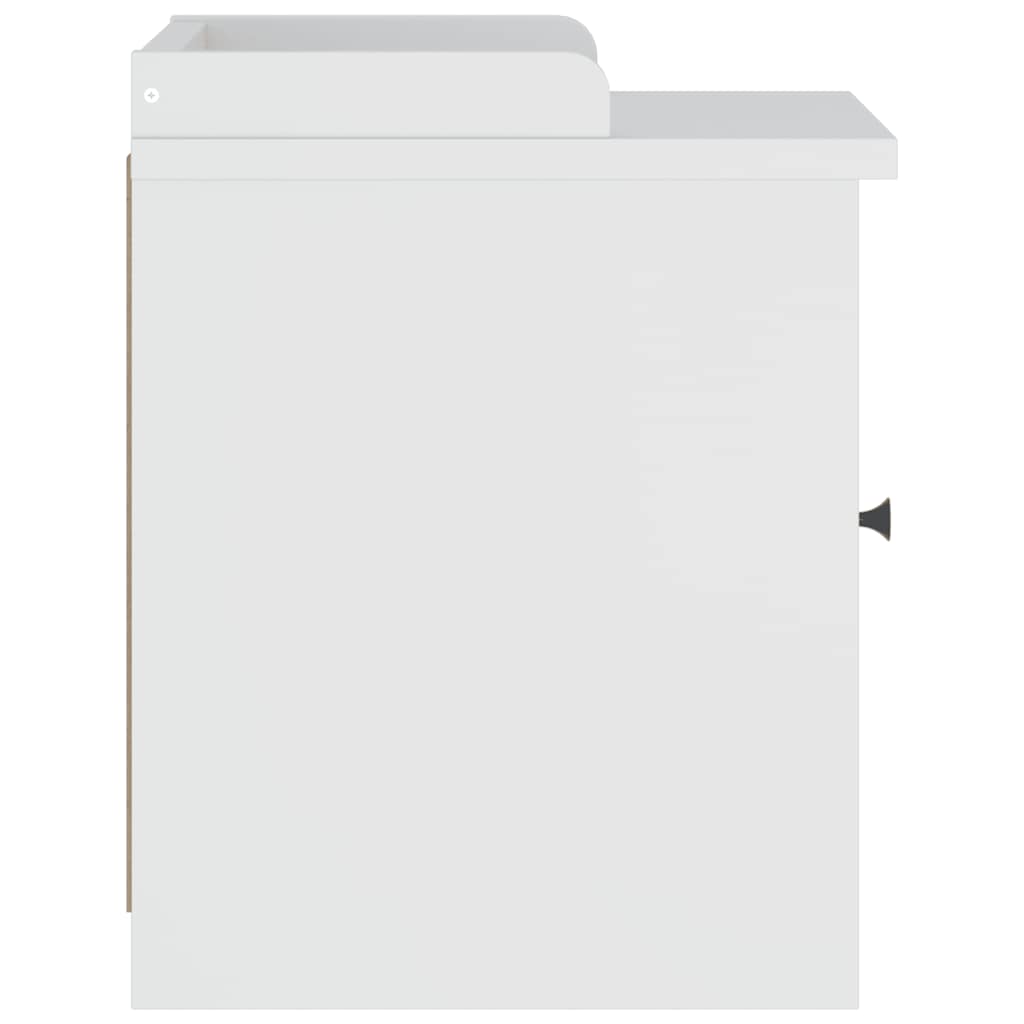Gangbankje SANDNES wit 45x40x50 cm massief grenenhout is nu te koop bij PeponiXL, paradijselijk wonen!