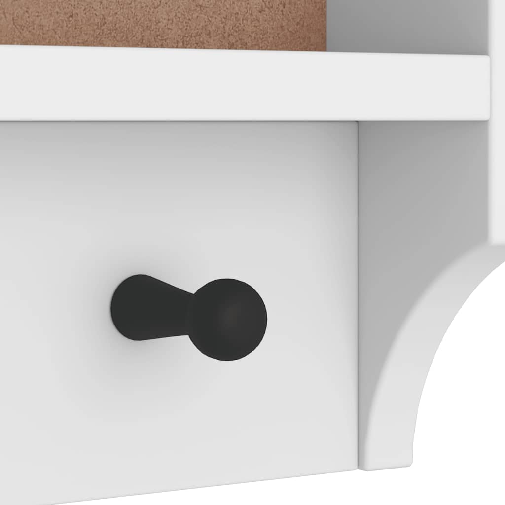 Wandkapstok SANDNES wit 45x12x35 cm massief grenenhout is nu te koop bij PeponiXL, paradijselijk wonen!