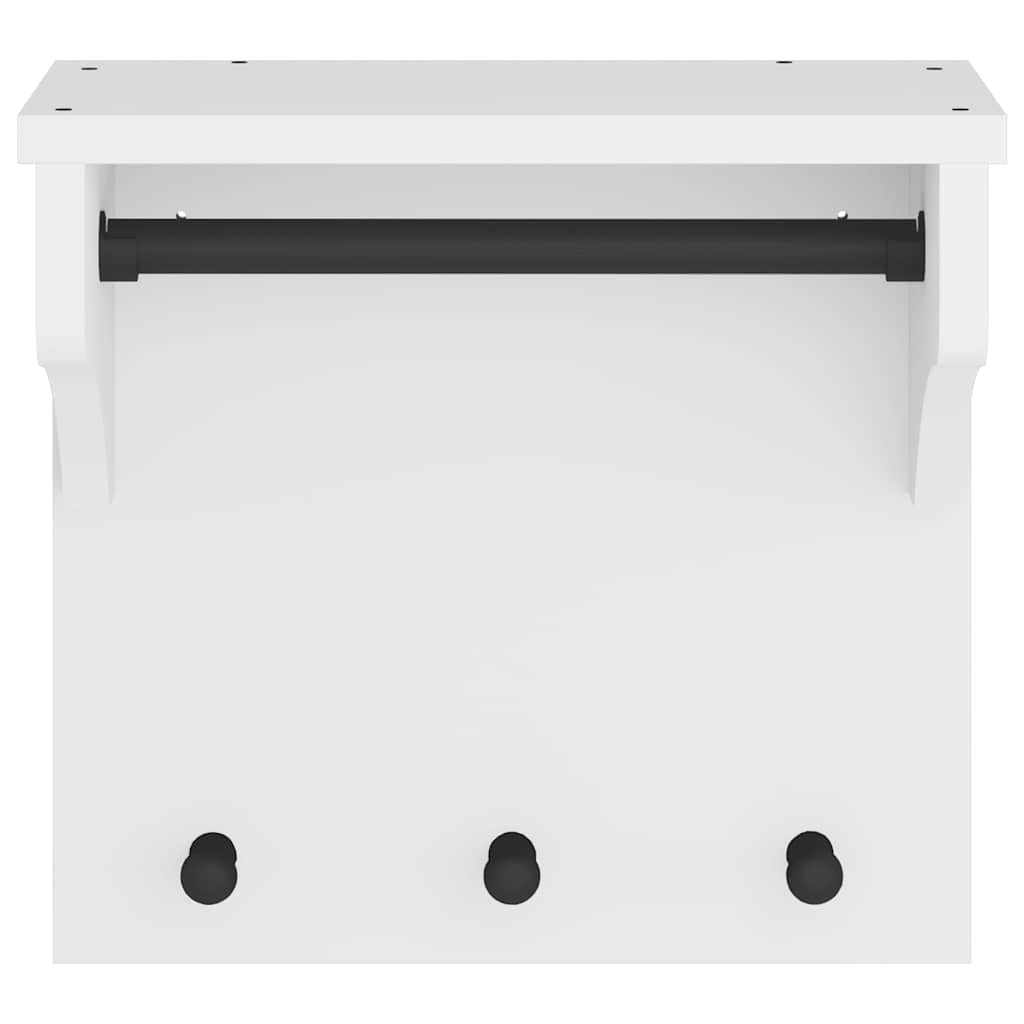 Wandkapstok SANDNES wit 43x30x42 cm massief grenenhout is nu te koop bij PeponiXL, paradijselijk wonen!
