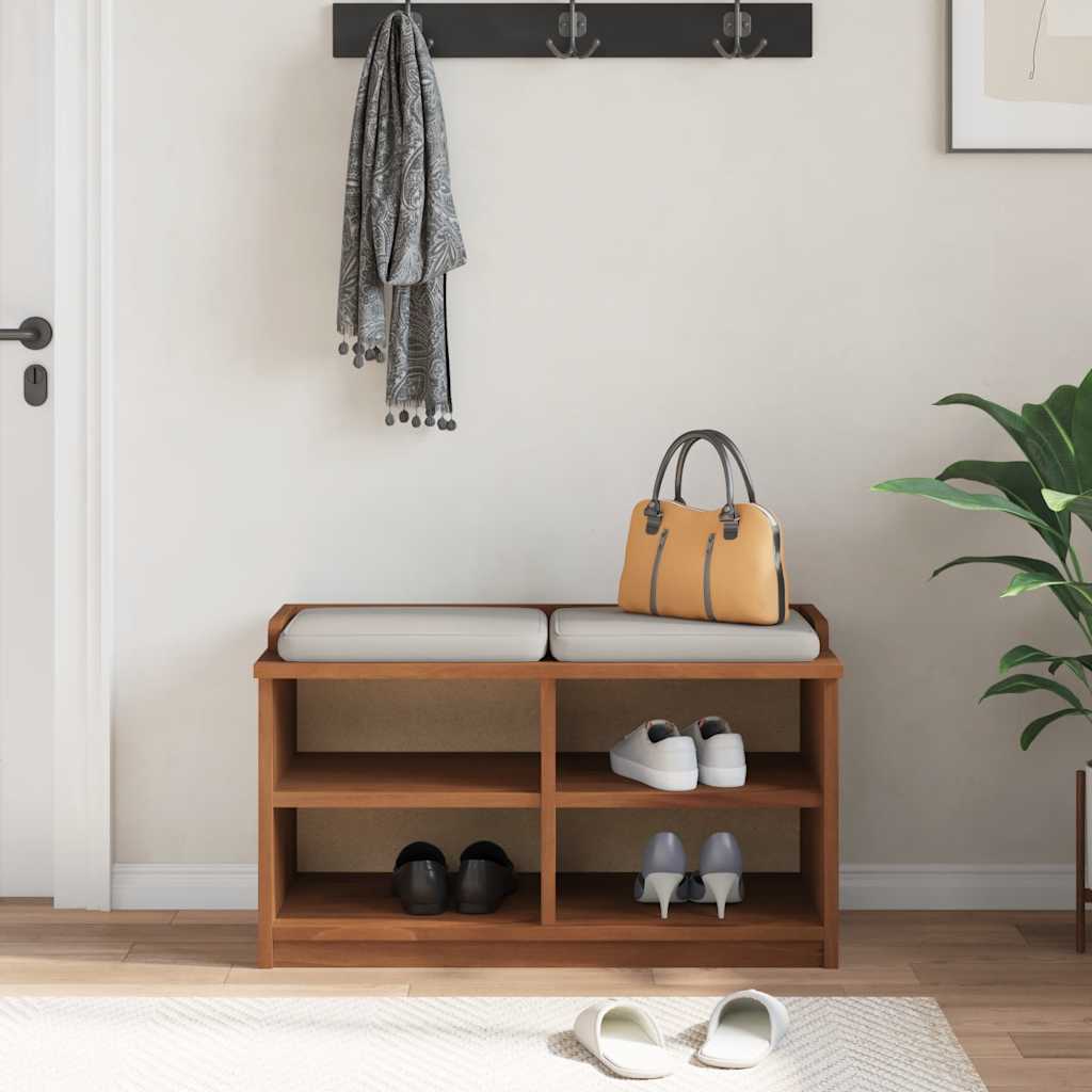 Gangbankje SANDNES 87x40x50 cm massief grenenhout is nu te koop bij PeponiXL, paradijselijk wonen!