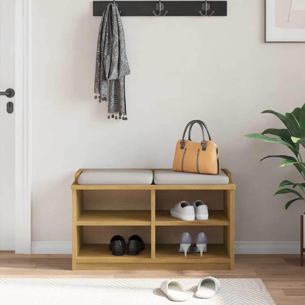 Gangbankje SANDNES 87x40x50 cm massief grenenhout is nu te koop bij PeponiXL, paradijselijk wonen!