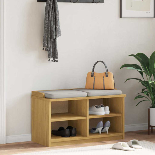 Gangbankje SANDNES 87x40x50 cm massief grenenhout is nu te koop bij PeponiXL, paradijselijk wonen!