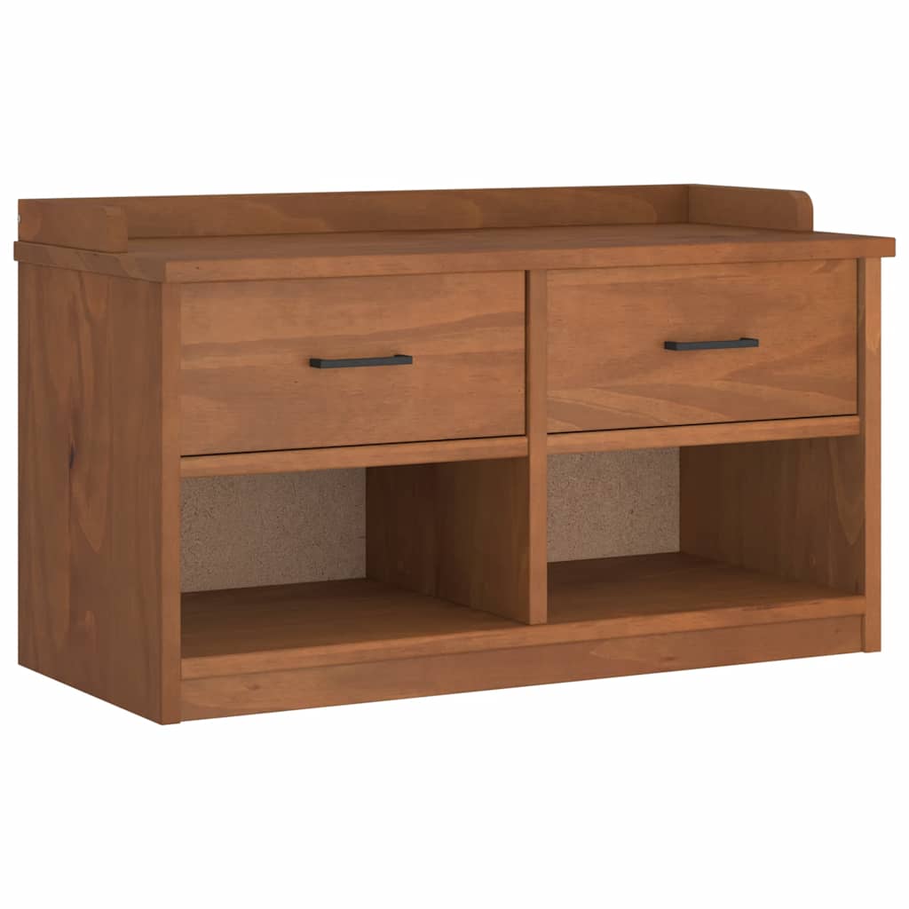 Gangbankje SANDNES 87x40x50 cm massief grenenhout is nu te koop bij PeponiXL, paradijselijk wonen!