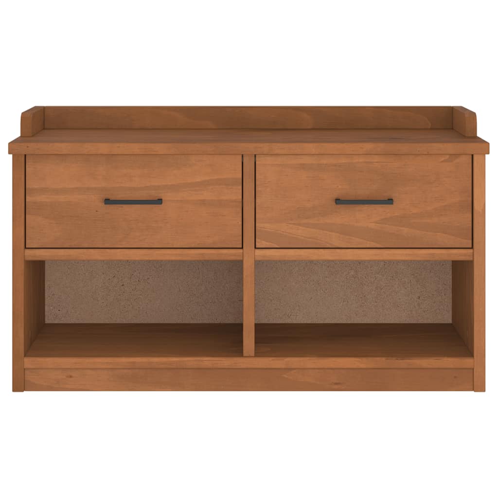 Gangbankje SANDNES 87x40x50 cm massief grenenhout is nu te koop bij PeponiXL, paradijselijk wonen!