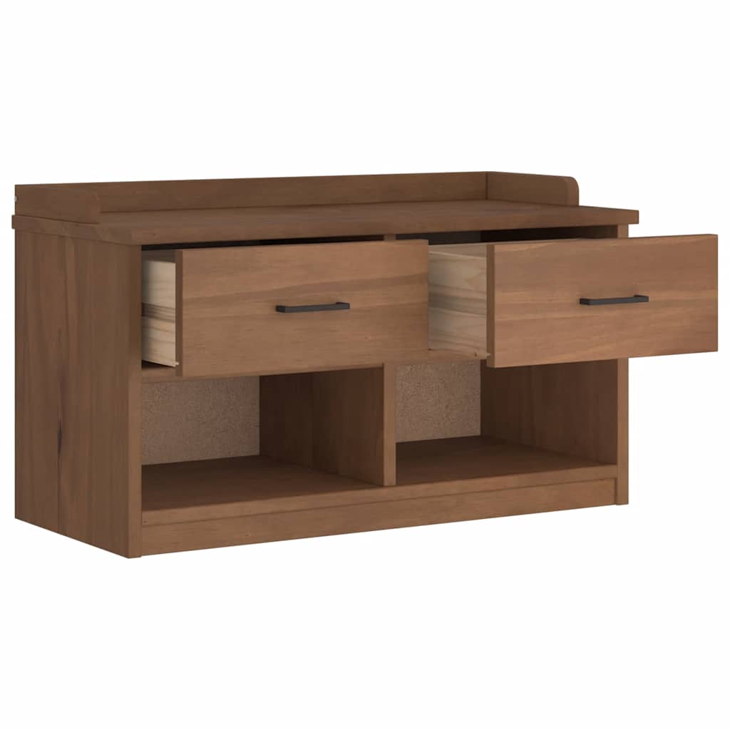 Gangbankje SANDNES 87x40x50 cm massief grenenhout is nu te koop bij PeponiXL, paradijselijk wonen!