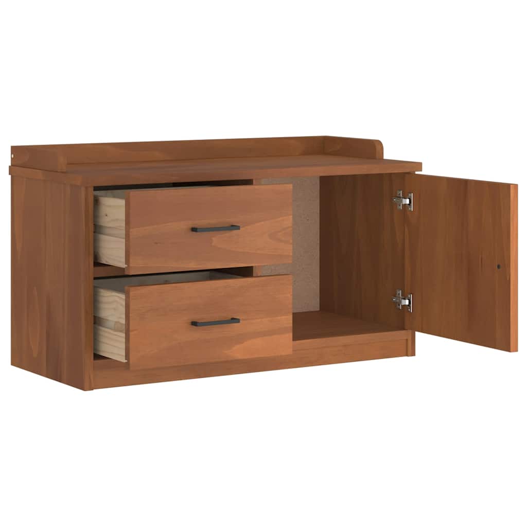 Gangbankje SANDNES 87x40x50 cm massief grenenhout is nu te koop bij PeponiXL, paradijselijk wonen!