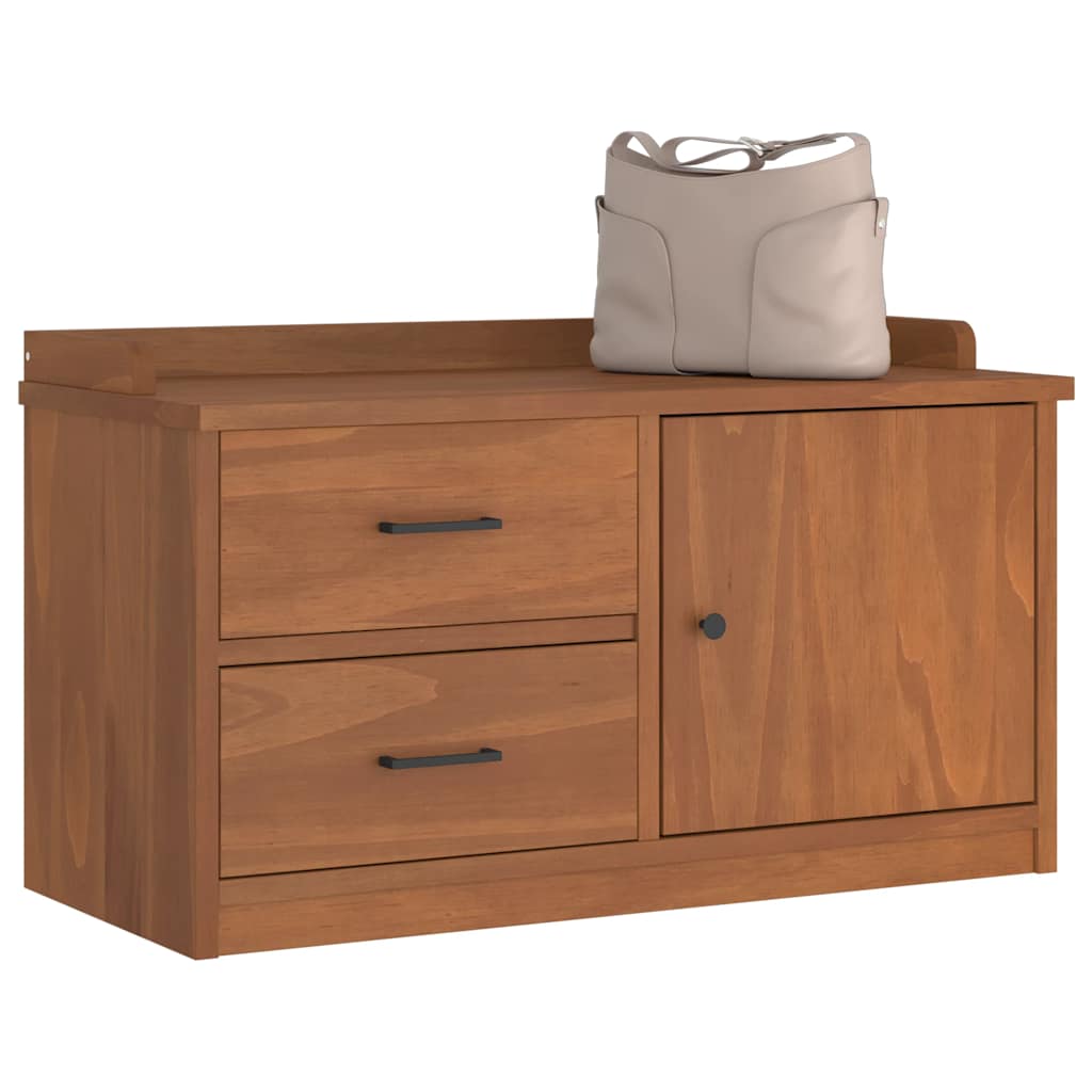 Gangbankje SANDNES 87x40x50 cm massief grenenhout is nu te koop bij PeponiXL, paradijselijk wonen!