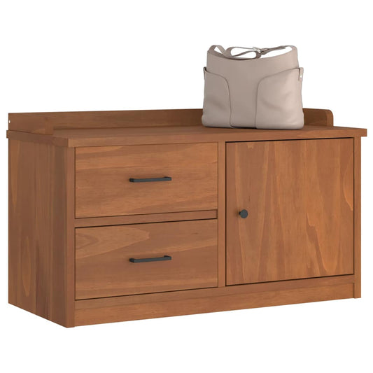 Gangbankje SANDNES 87x40x50 cm massief grenenhout is nu te koop bij PeponiXL, paradijselijk wonen!