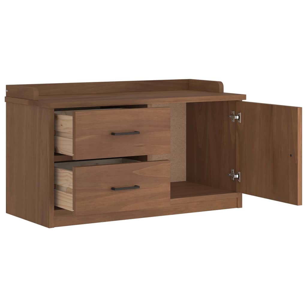 Gangbankje SANDNES 87x40x50 cm massief grenenhout is nu te koop bij PeponiXL, paradijselijk wonen!