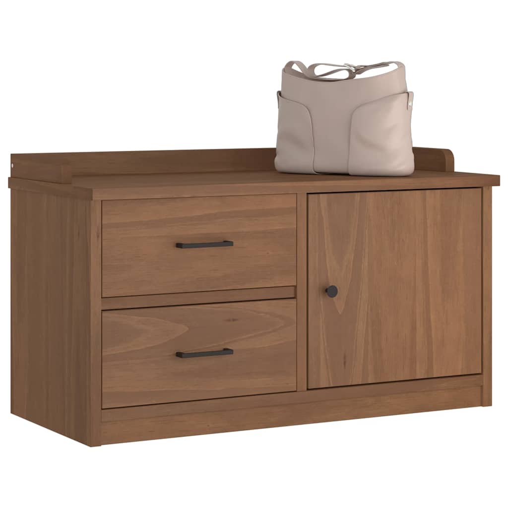 Gangbankje SANDNES 87x40x50 cm massief grenenhout is nu te koop bij PeponiXL, paradijselijk wonen!