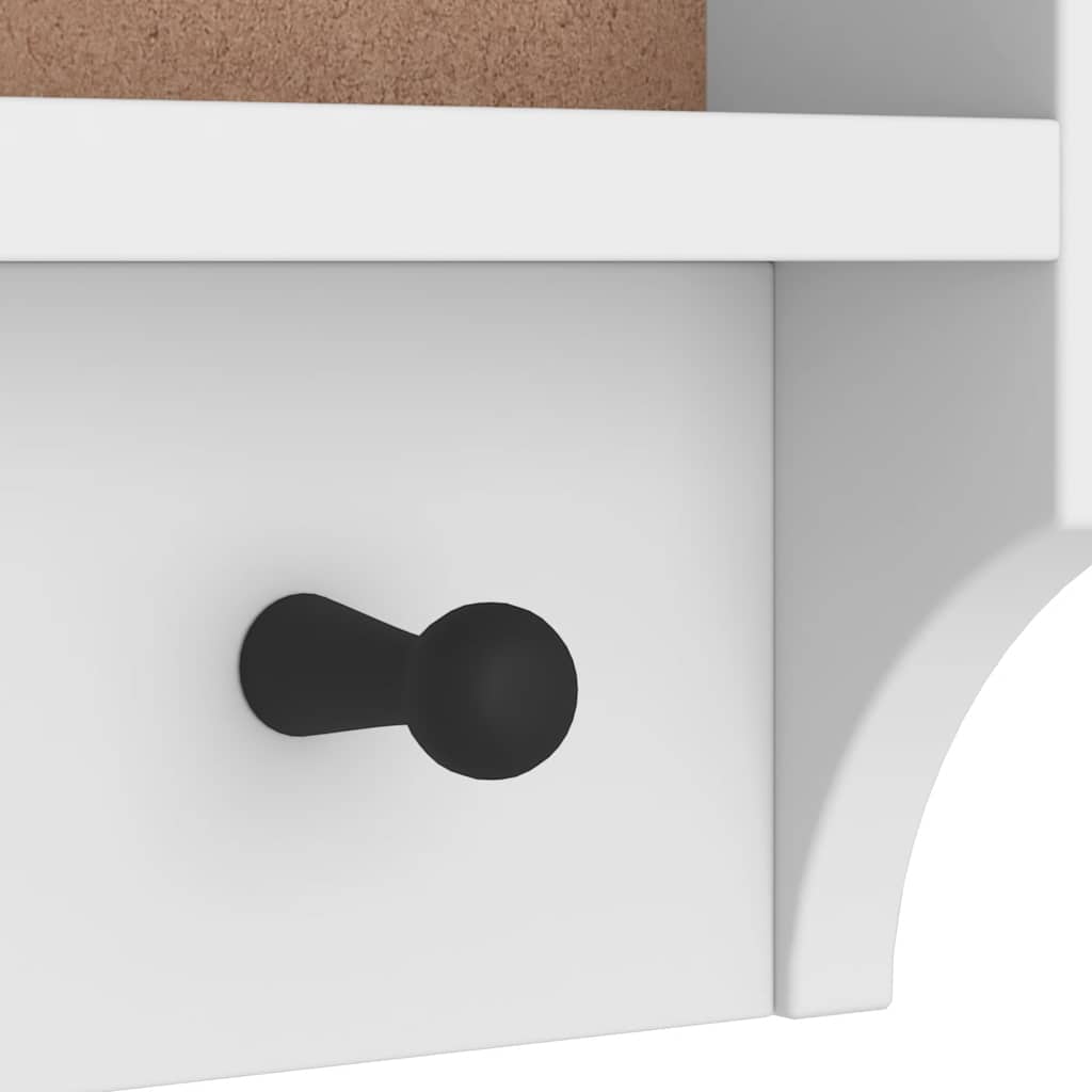 Wandkapstok SANDNES wit 87x12x35 cm massief grenenhout is nu te koop bij PeponiXL, paradijselijk wonen!