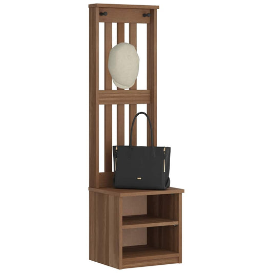 Kapstok SANDNES 45x40x159,5 cm massief grenenhout is nu te koop bij PeponiXL, paradijselijk wonen!